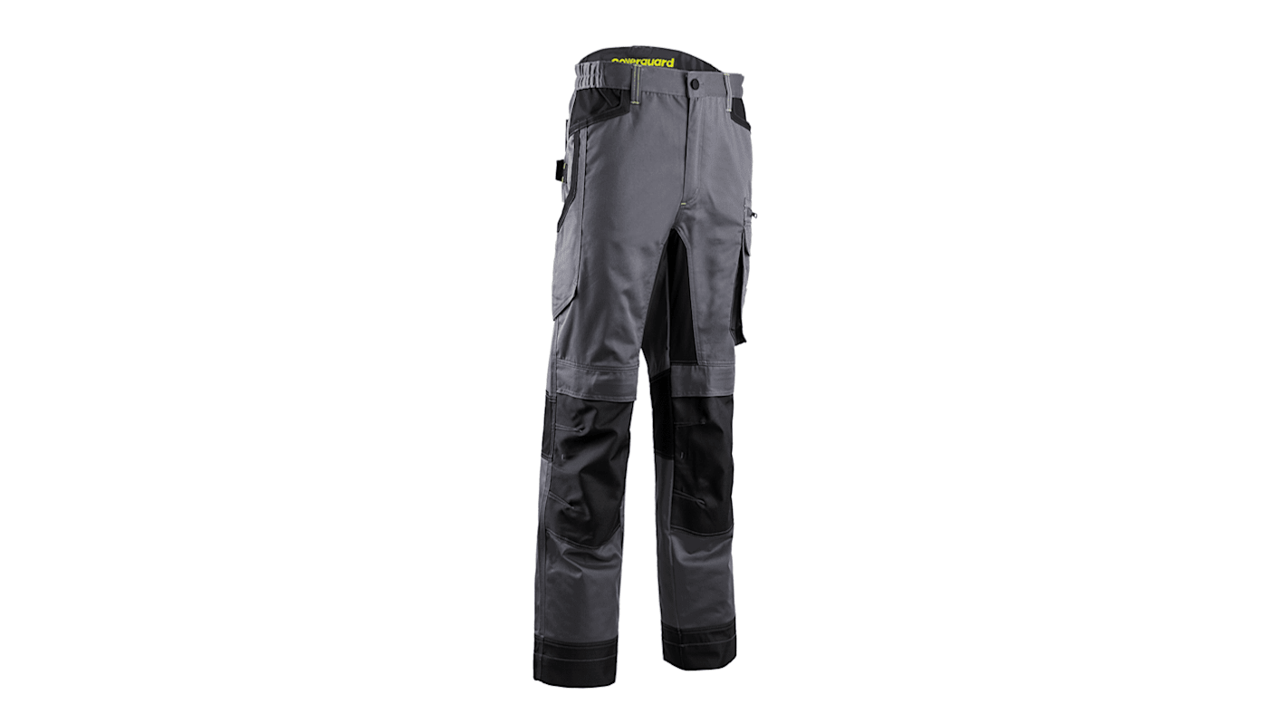 Pantalon Coverguard 5BRP050, 92 → 99cm Unisexe, Noir, Gris en 40 % polyester, 60 % coton, Résistant à l'abrasion