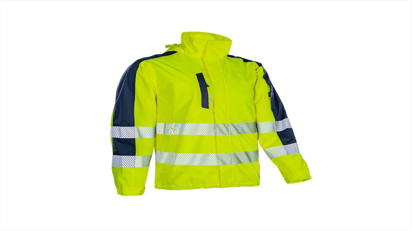 Coverguard Yellow Unisex Hi Vis Hoodie, L