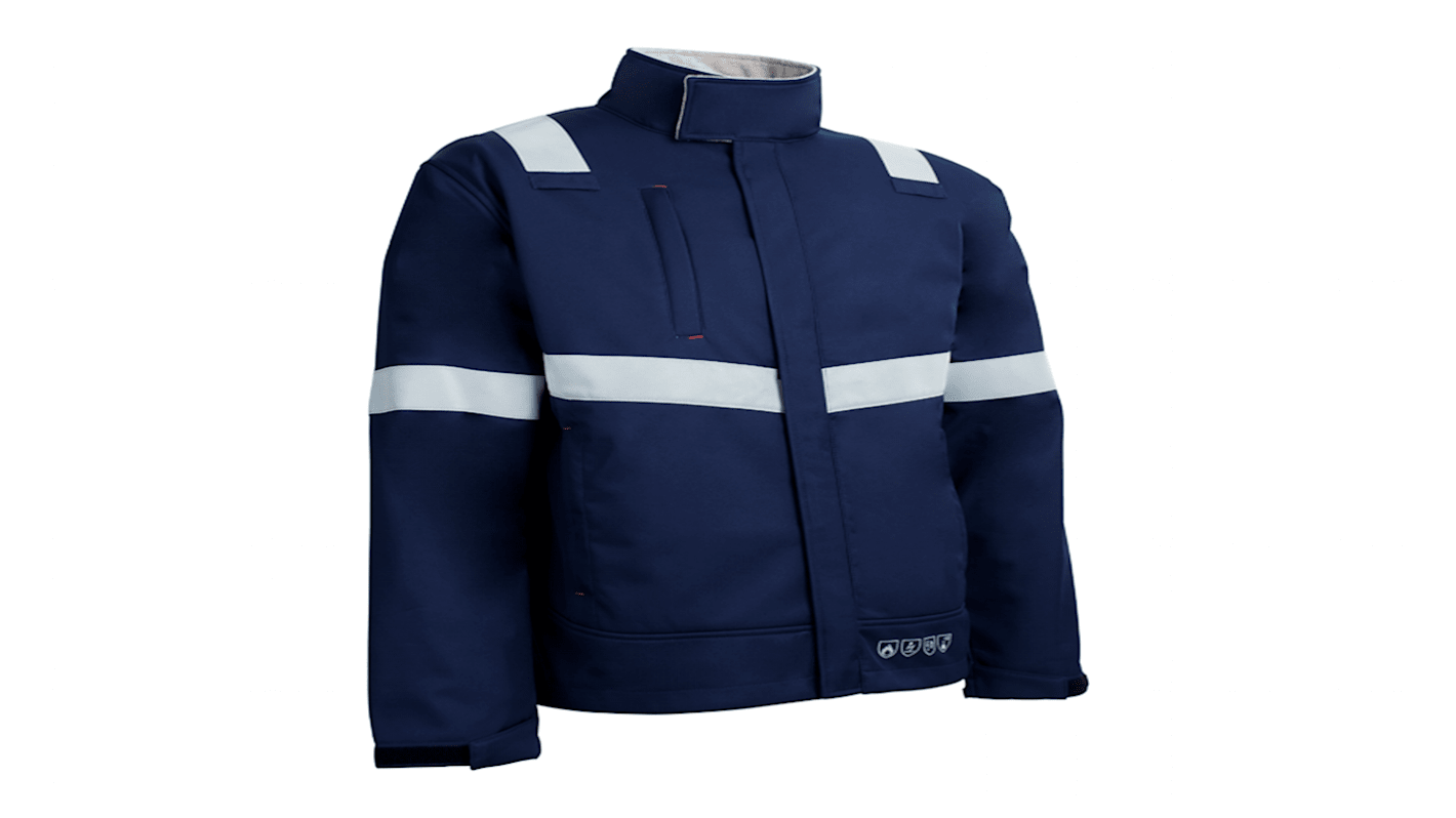 Giacca softshell ad alta visibilità Blu Navy Coverguard 5TUI120, XL unisex