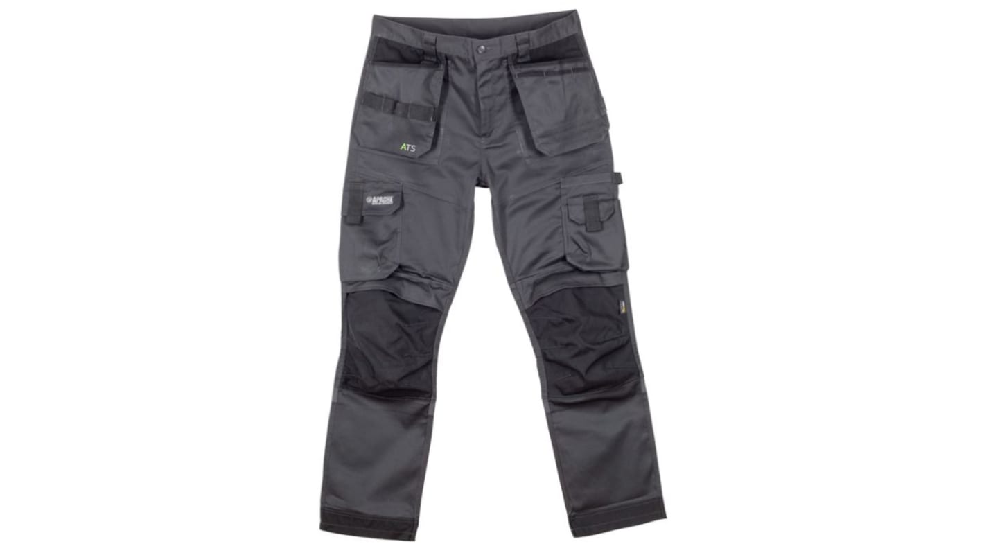 Pantalón para Unisex, pierna 29plg, Gris, Cómodo, Flexible, 35 % algodón, 65 % poliéster ATS 3D Stretch Holster 28plg