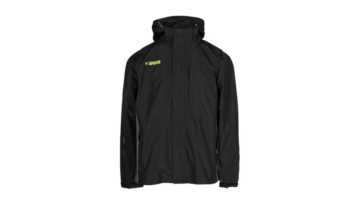 Veste de pluie Unisexe Apache Welland, Noir, Gris, XXL, Imperméable