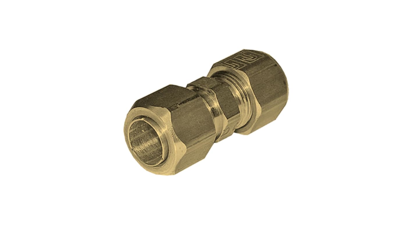 Legris Brass Pipe Fitting, Straight Compression Compression Fitting Compression 6mm