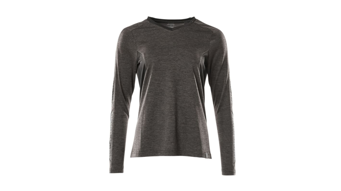 Mascot Workwear Anthracite/Black 45% Polyester, 55% Coolmax Pro Long Sleeve T-Shirt, UK- XS