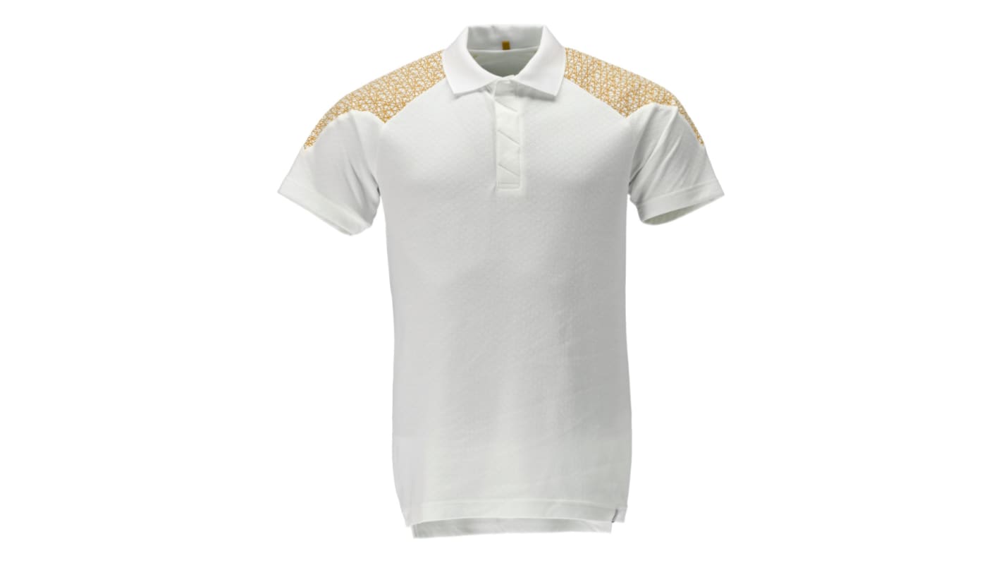 20083 Polo Shirt XS white/curry gold