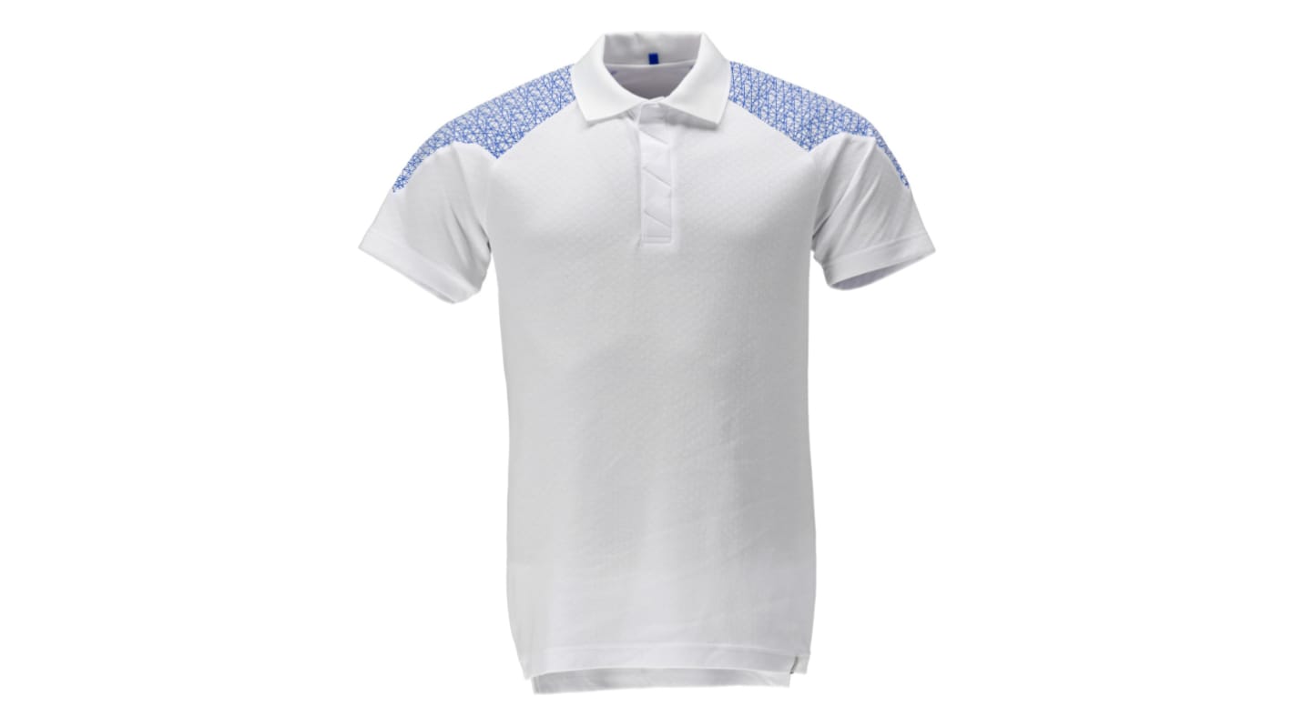 20083 Polo Shirt 2XL white/azure blue