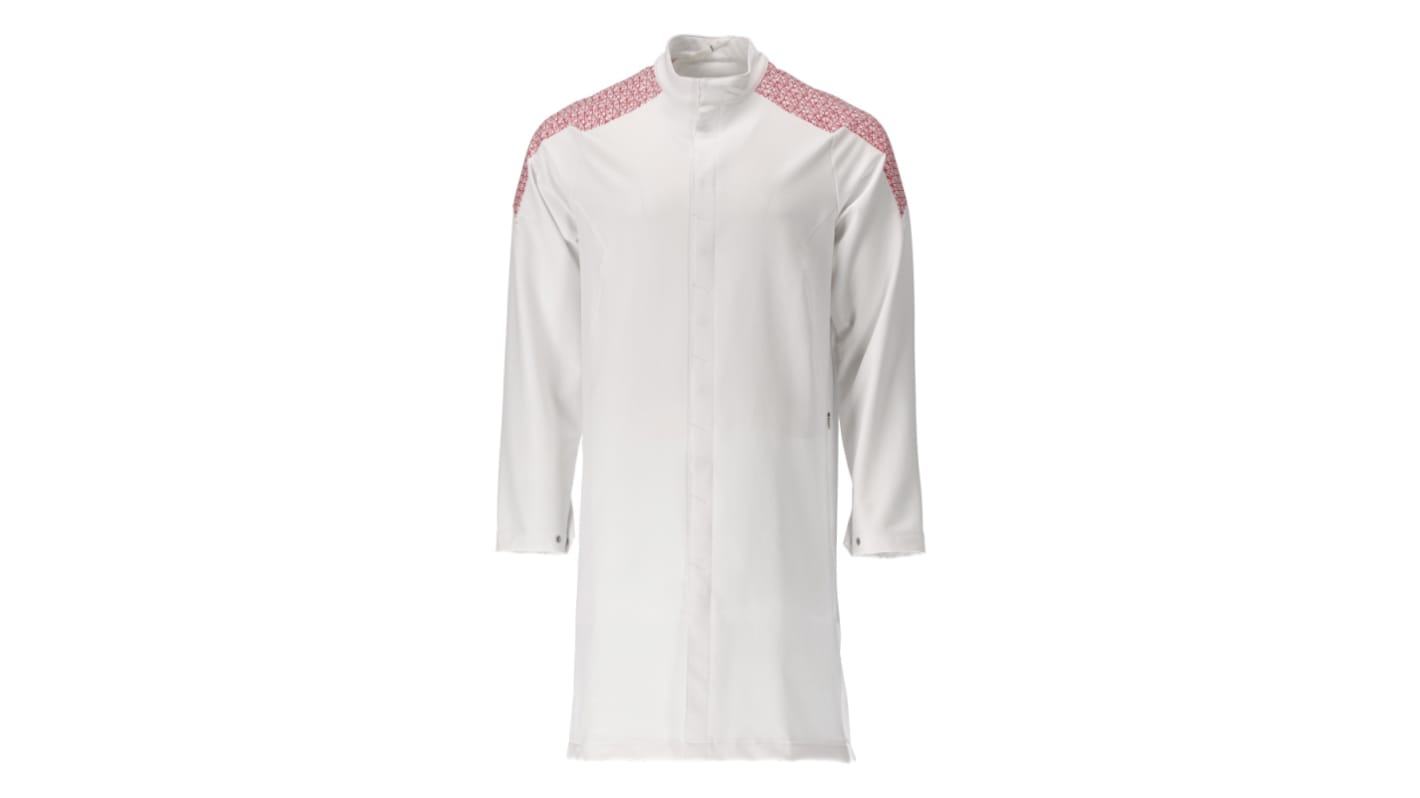 Mascot Workwear White/Red Men Reusable Lab Coat, 5XL