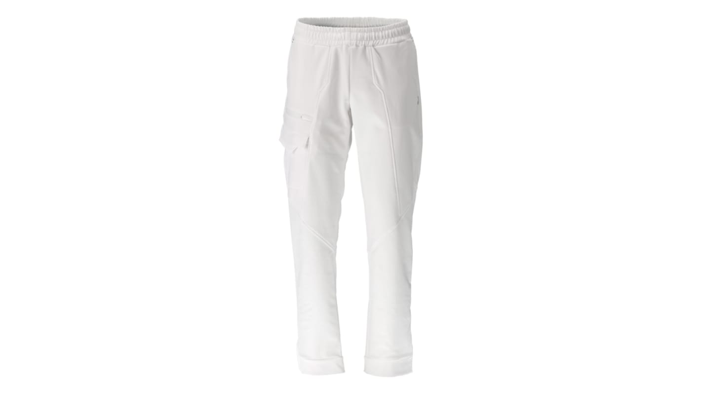 Mascot Workwear 20159-511 White Men's 12% Elastolefin, 88% Polyester Lightweight, Quick Drying Trousers 51in, 128cm