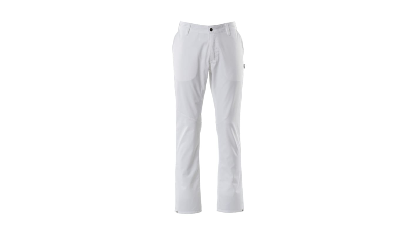 Mascot Workwear 20539-230 White Men's 50% Cotton, 50% Polyester Trousers 51in, 128cm Waist