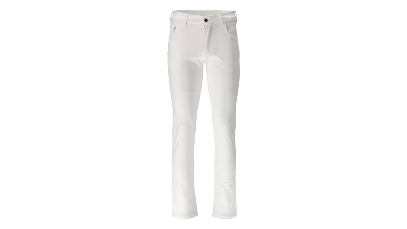 Mascot Workwear 20639-511 White Men's 12% Elastolefin, 88% Polyester Lightweight, Quick Drying Trousers 30in, 75cm Waist