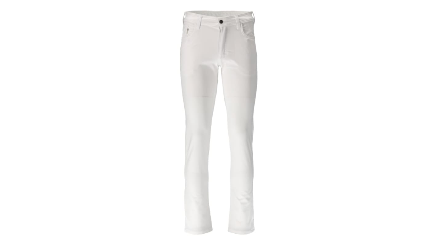 Pantalon Mascot Workwear 20639-511, 90cm Homme, Blanc en 12 % d'élastoléfine, 88 % de polyester, Léger, Séchage rapide