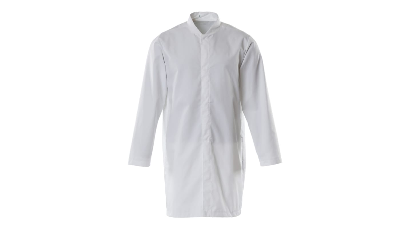 Blouse jetable blanche Mascot Workwear, Homme, taille M, 50 % de coton, 50 % de polyester