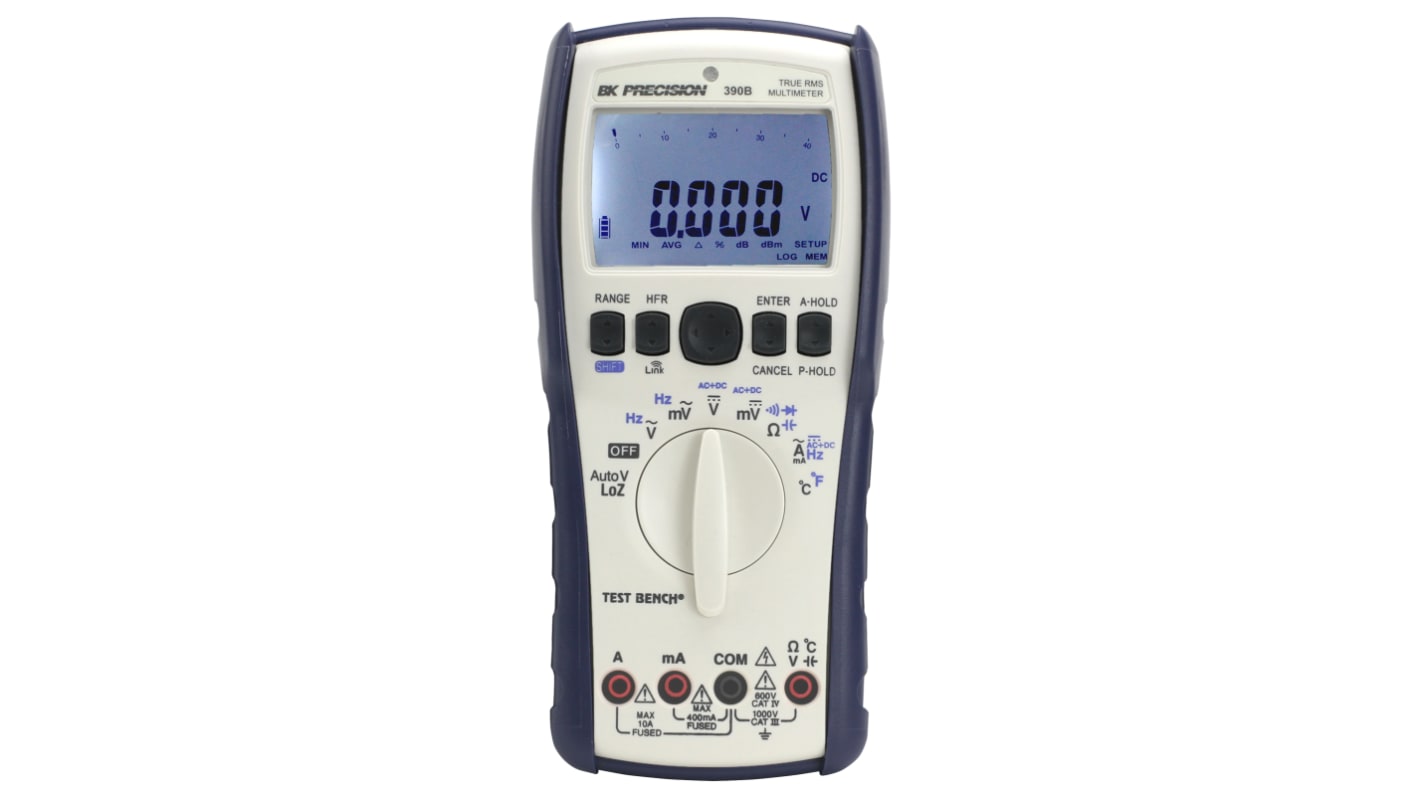 AAF BK390B Digital Multimeter, 10A ac Max, 10A dc Max, 1000V ac Max