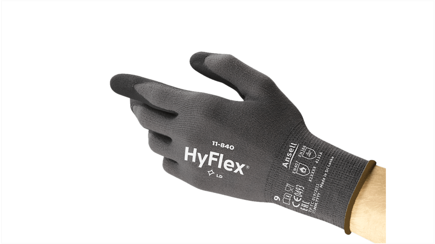 Ansell HYFLEX 11-840 Arbeitshandschuhe, Größe 6, Montage von kleinen Stücken, Allgemeine Handhabung, Verpackung,