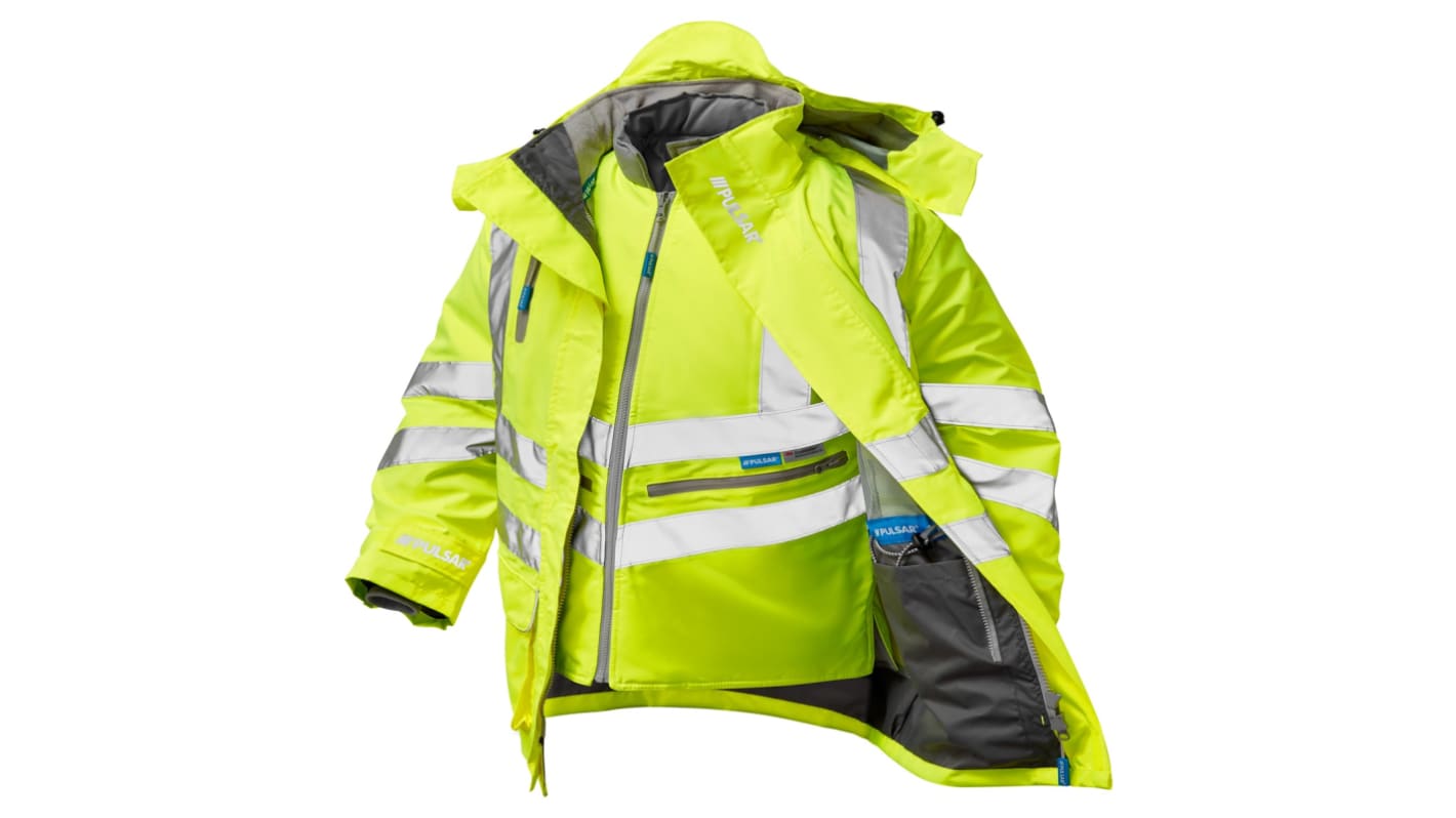 Coat 7-in-1 Hi-Viz Yellow Breathable PU