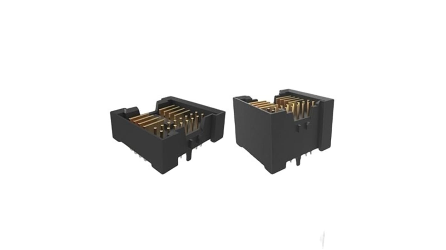 Conector macho Amphenol Communications Solutions serie 10159583 de 26 vías, 8 filas, paso 2.5mm, Montaje en orificio