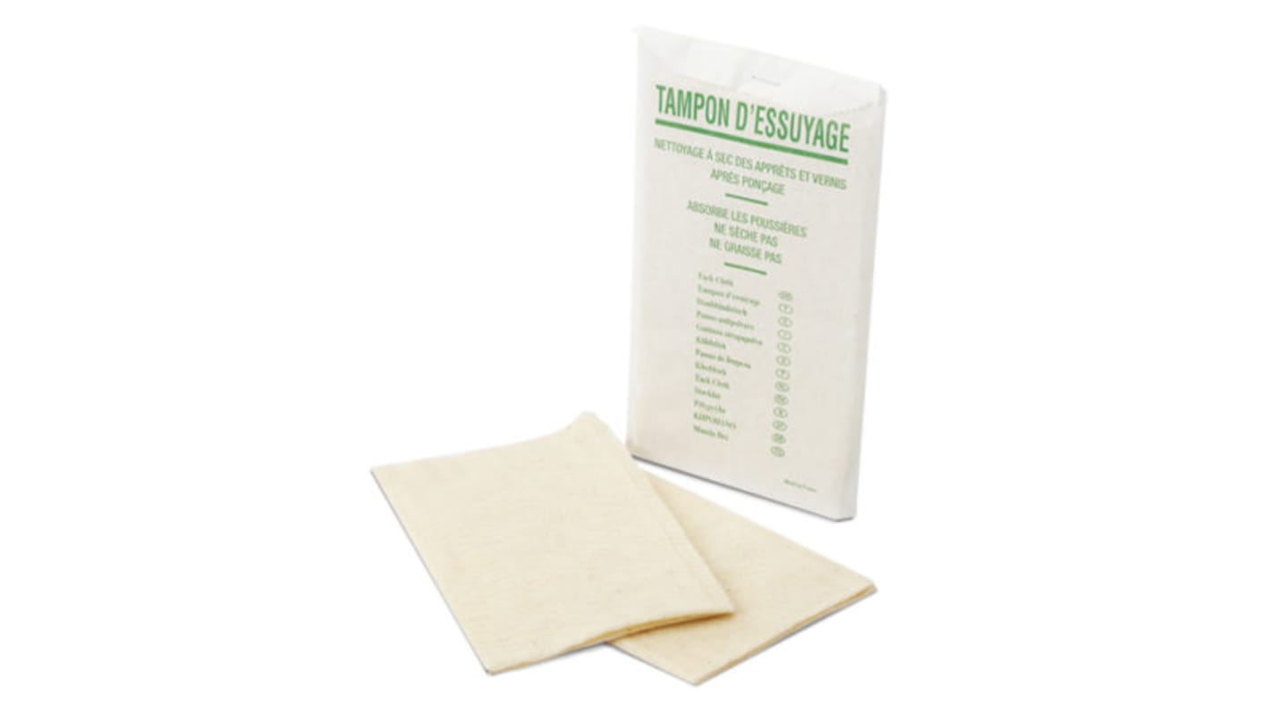 PREMINES White Cotton Cloths for General Cleaning, Dry Use, Box of 10, 650 x 750mm