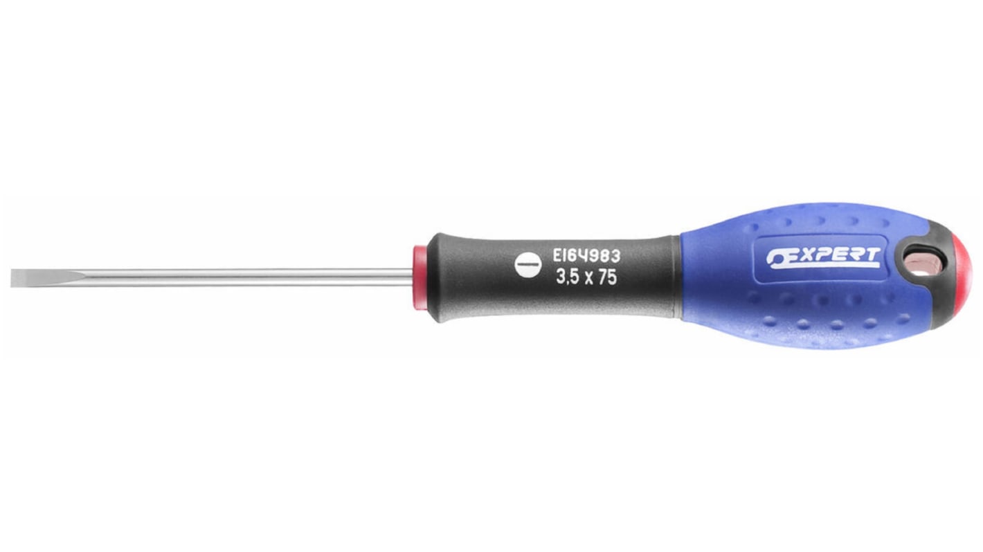 Expert by Facom Slotted Parallel Screwdriver, 5/64 in Tip, 50 mm Blade, 205 mm Overall