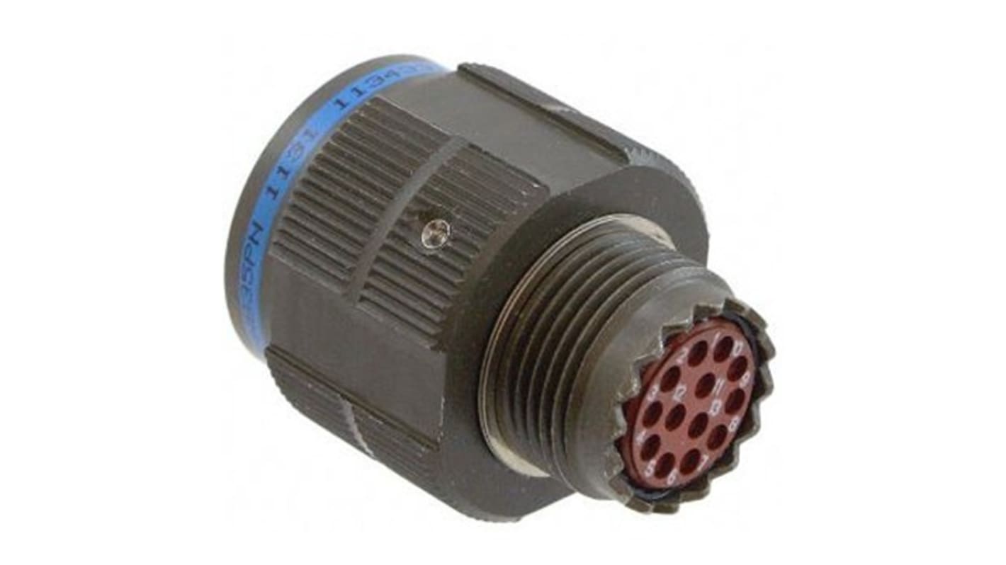 Amphenol Limited, D38999 6 Way MIL Spec Circular Connector Plug, Pin Contacts,Shell Size 17mm, Threaded, MIL-DTL-38999