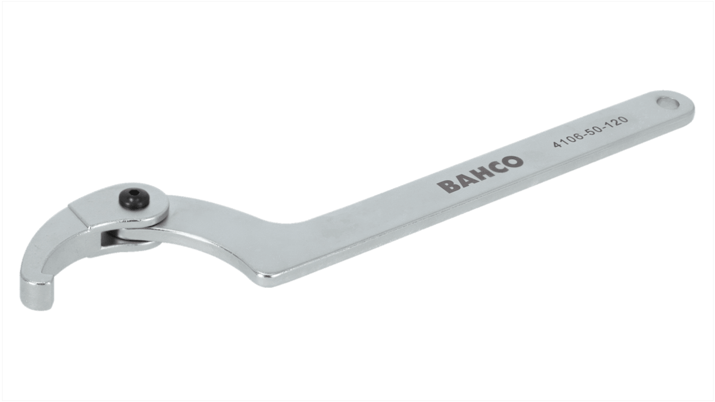 Bahco Adjustable Spanner, 175 mm Overall, 19 → 50mm Jaw Capacity, Long Handle