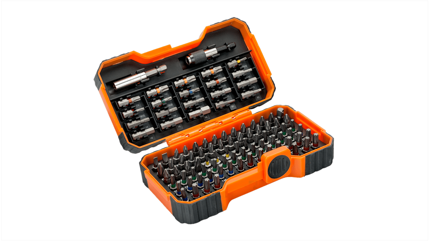 Bahco Bit Set 100 Pieces, Slotted