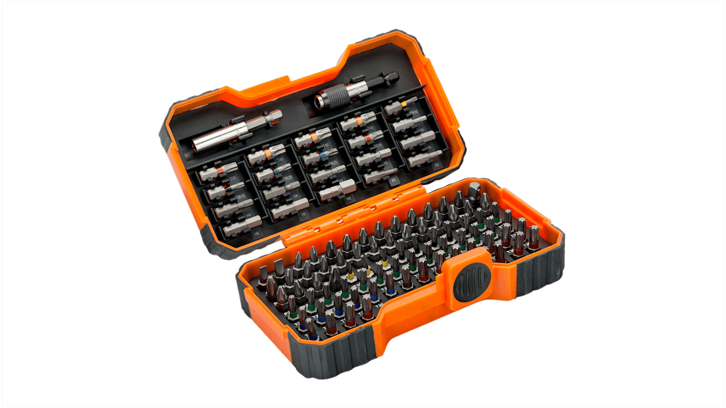 59/S100BC | Bahco Bit Set 100 Pieces, Slotted | RS