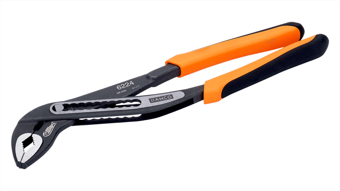 Bahco 6224 Pliers, 250 mm Overall, Bent Tip, 30mm Jaw