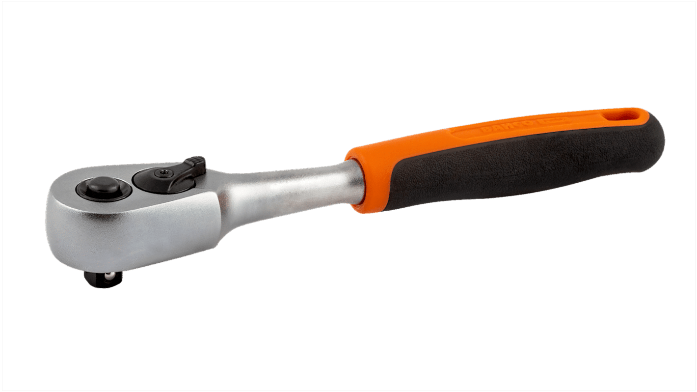 Bahco 6950QR 1/4 in Square Ratchet with Comfortable Handle Handle, 145 mm Overall