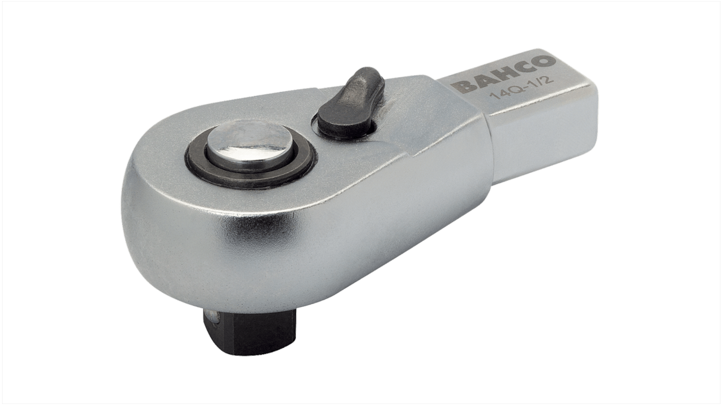 Testa a cricchetto con sgancio rapido e connettore rettangolare Quick Release Ratchet Bahco 9Q, 77 x 42 x 38 mm