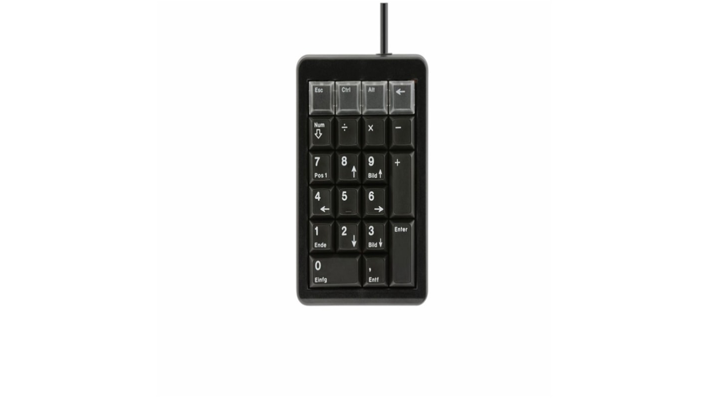 Teclado Cherry, , Con cable, Plata/blanco, USB, Mac, QWERTY (UK)