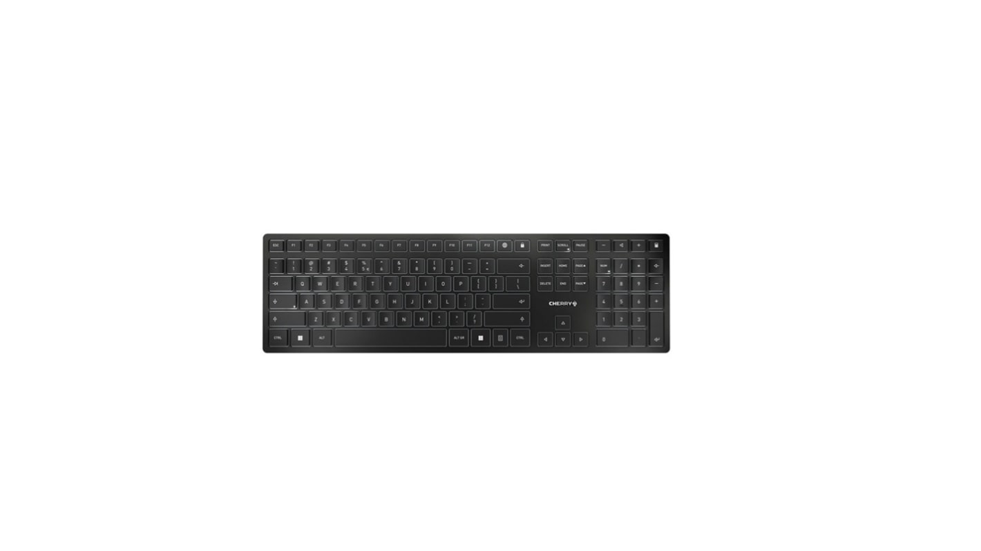 Cherry CHERRY KW 9100 SLIM Wireless USB, Wireless Keyboard, Qwerty EU, Black