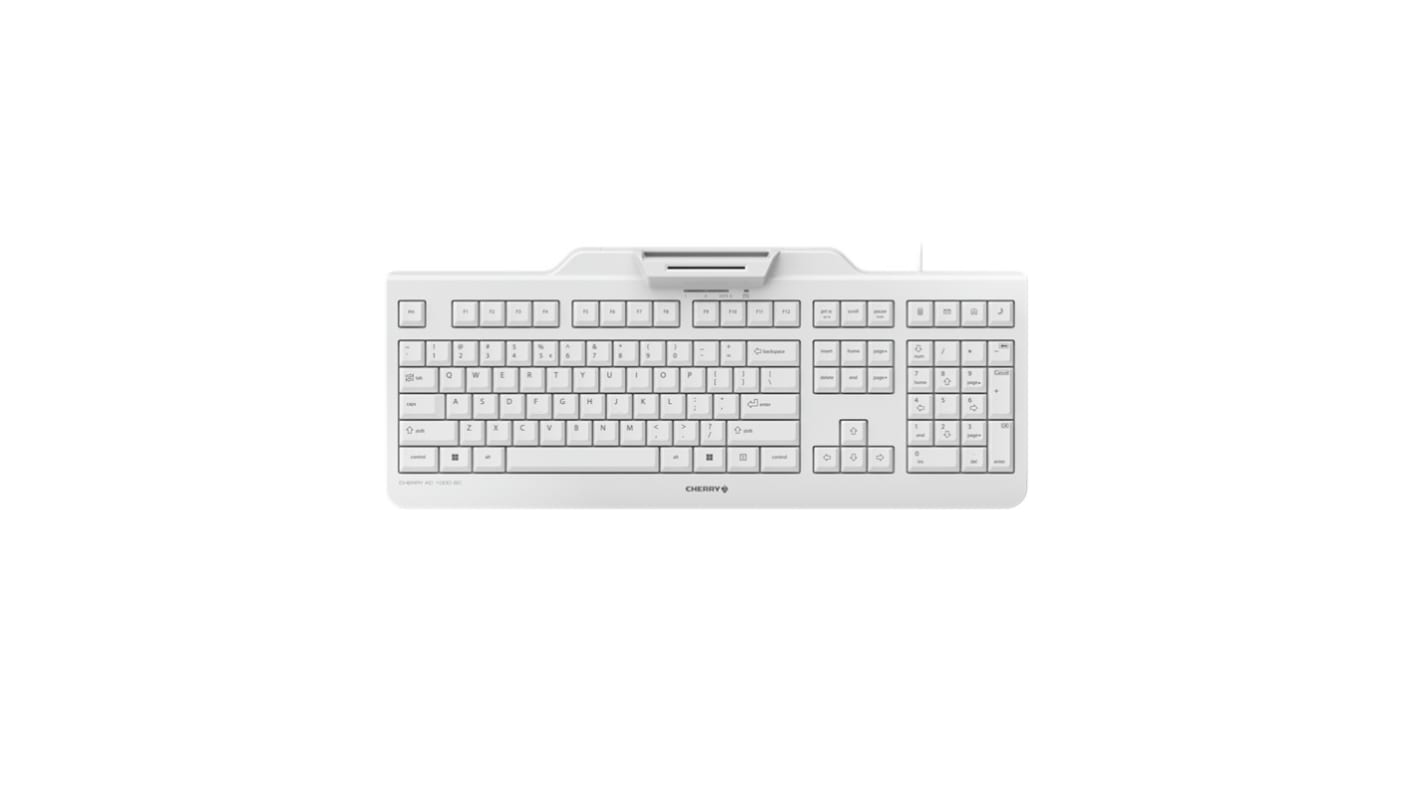 Cherry CHERRY KC 1000 SC Wired USB Keyboard, Qwerty EU, Light Grey