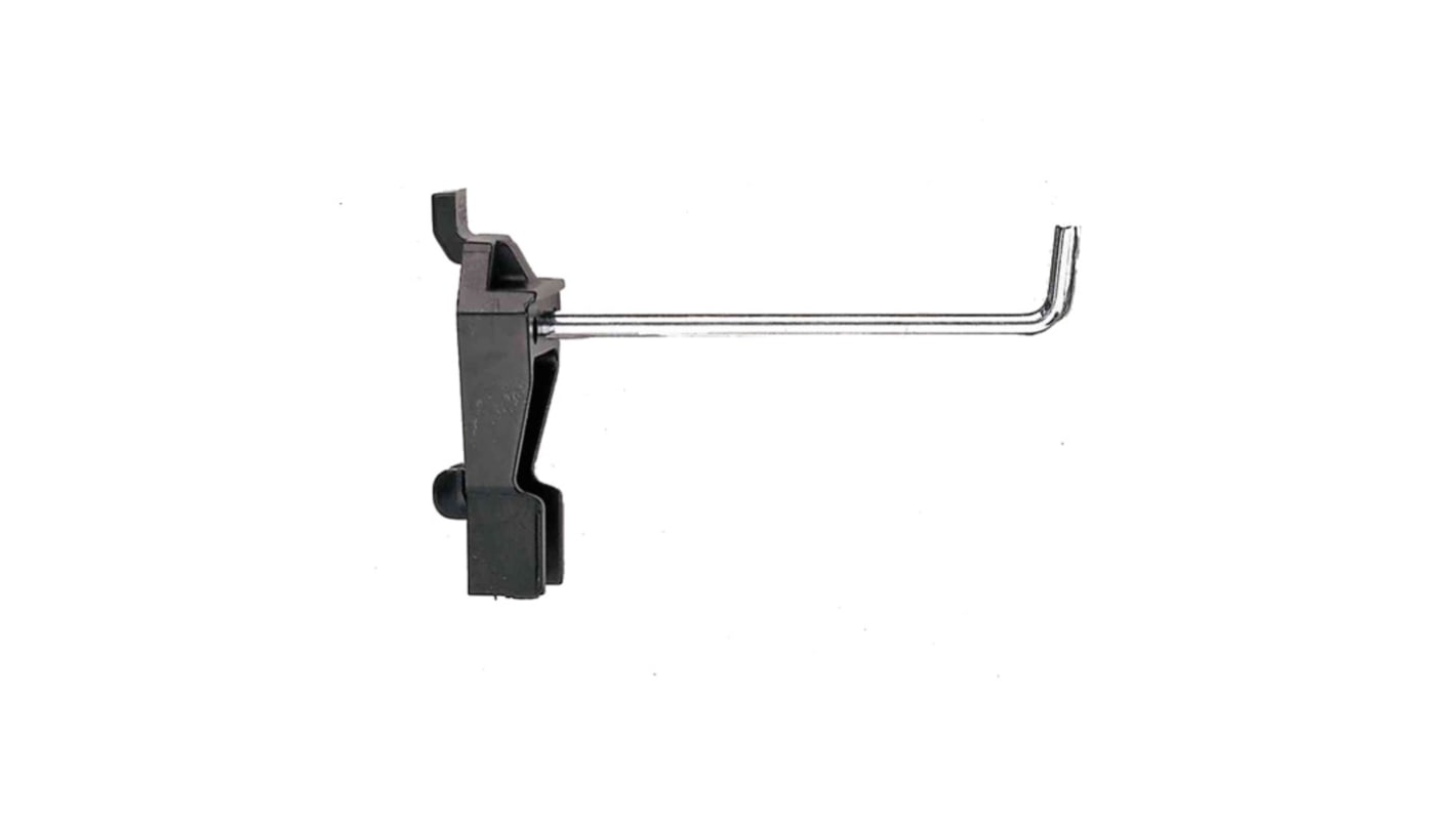 Raaco Acetal, Steel, Fixing Plate J Hook, 75mm, 27mm