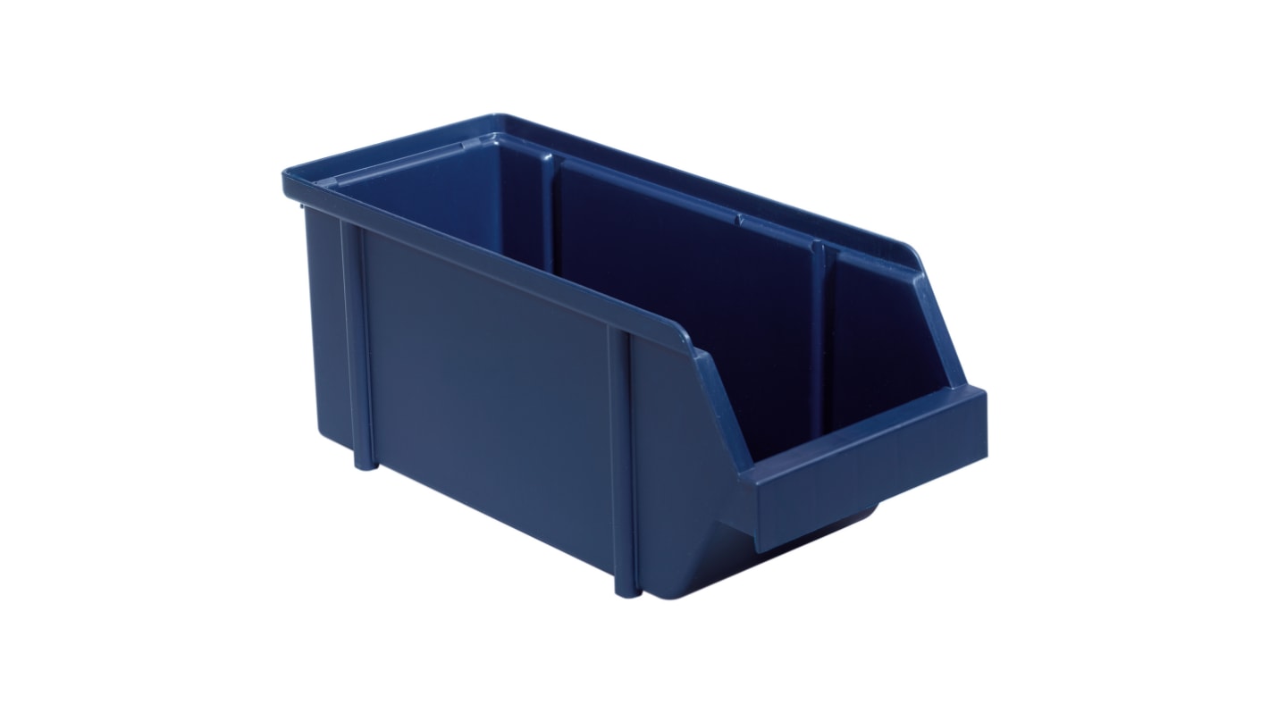 Raaco PP Storage Bin, 126mm x 125mm, Blue