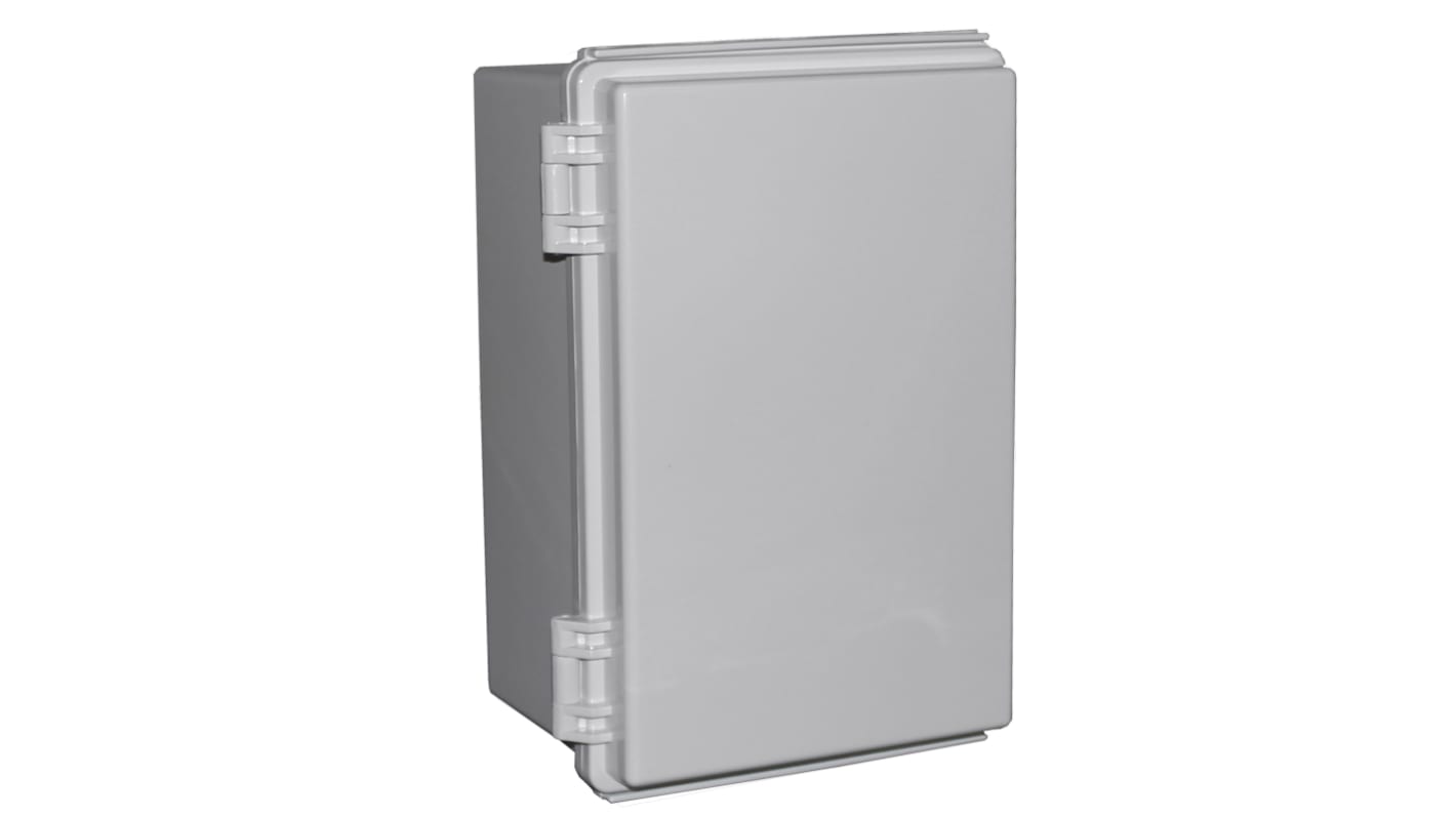 CAMDENBOSS X8 Series Series Grey Polycarbonate Enclosure, IP67, IK08, Transparent Lid, 300 x 200 x 150mm