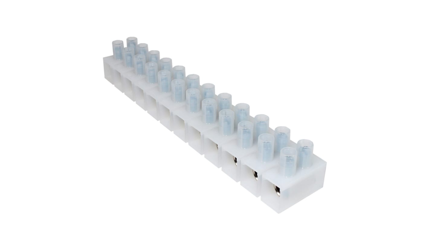 CAMDENBOSS CTSN Series Terminal Strip, 12-Way, 125A, 35 mm² Wire, Screw Termination