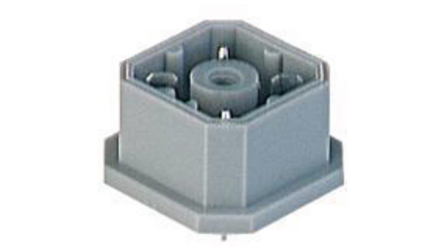 Hirschmann, G Series IP65 Grey PCB Mount 3+PE Power Connector Plug, Rated At 10A, 250 V ac/dc