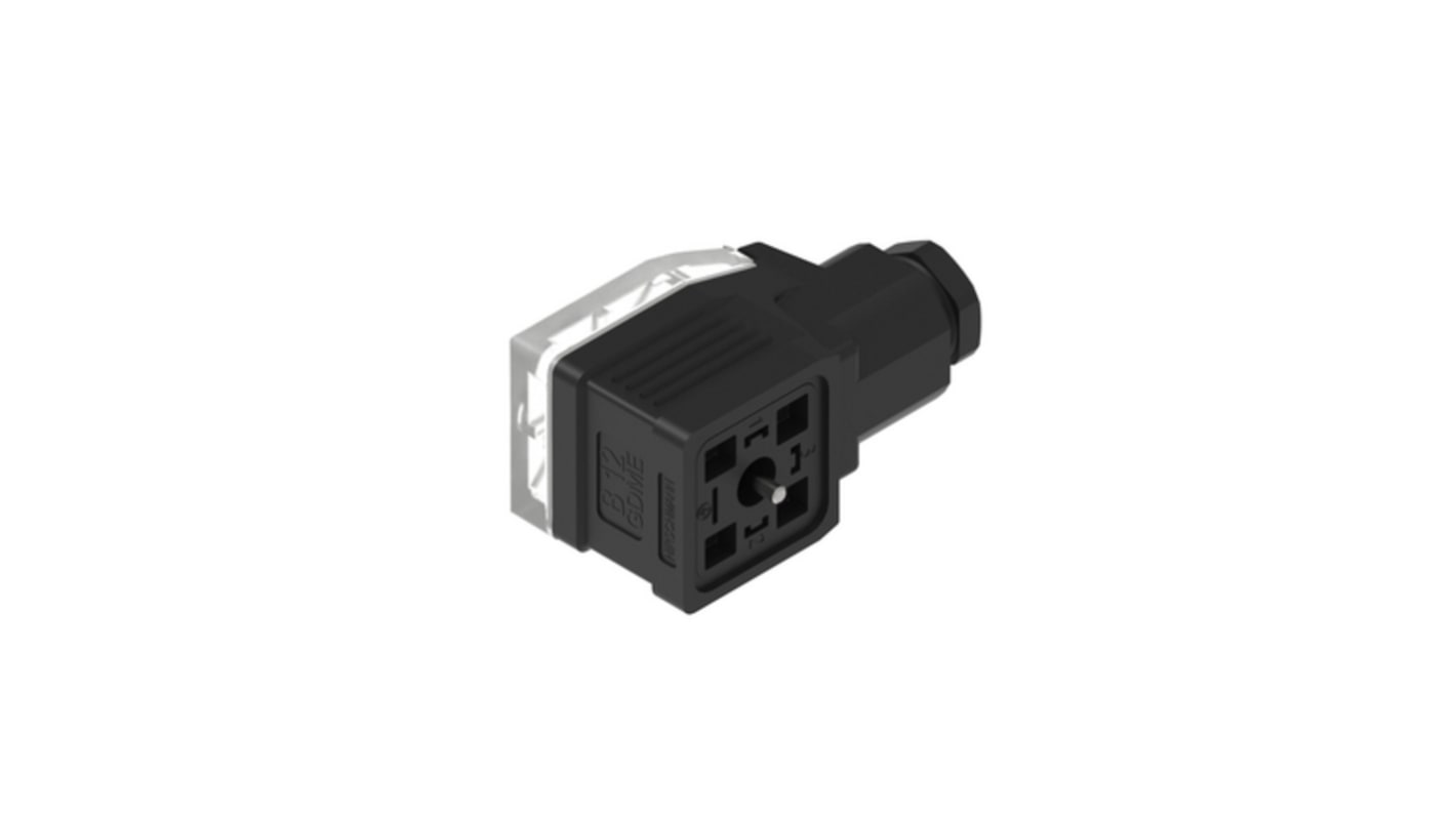 Hirschmann, GDME 3 Pole Angled Din, DIN EN 175301-803-A, 16A, 230 V ac/dc IP65, Female, Screw