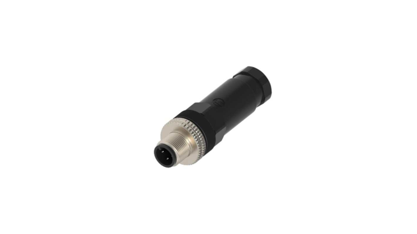 Hirschmann Connector, 4 Contacts, Screw Mount, M12 Connector, Plug, Male, IP65, IP67, ELST Series