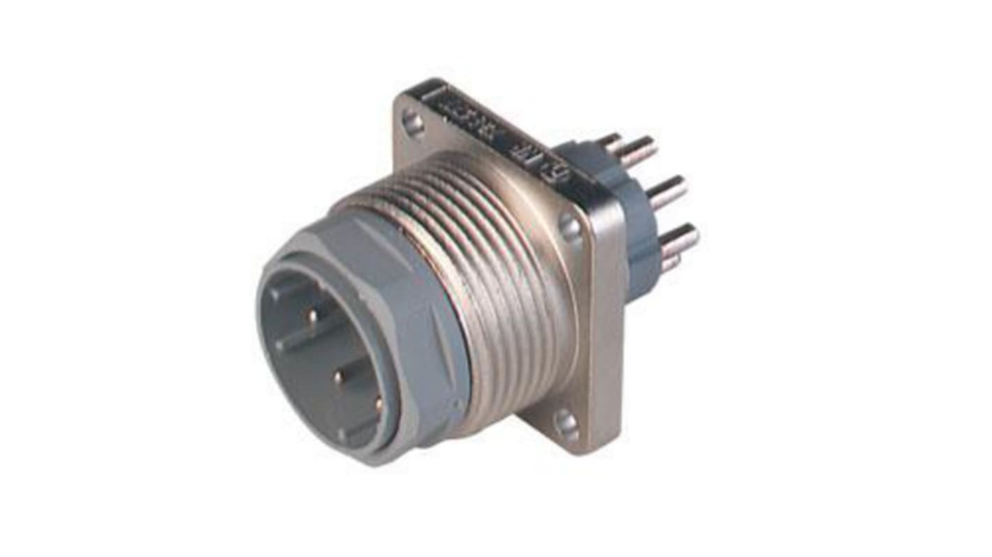 Hirschmann Connector, 12 Contacts, Surface Mount, M26 Connector, Plug, Male, IP65, N11R Series