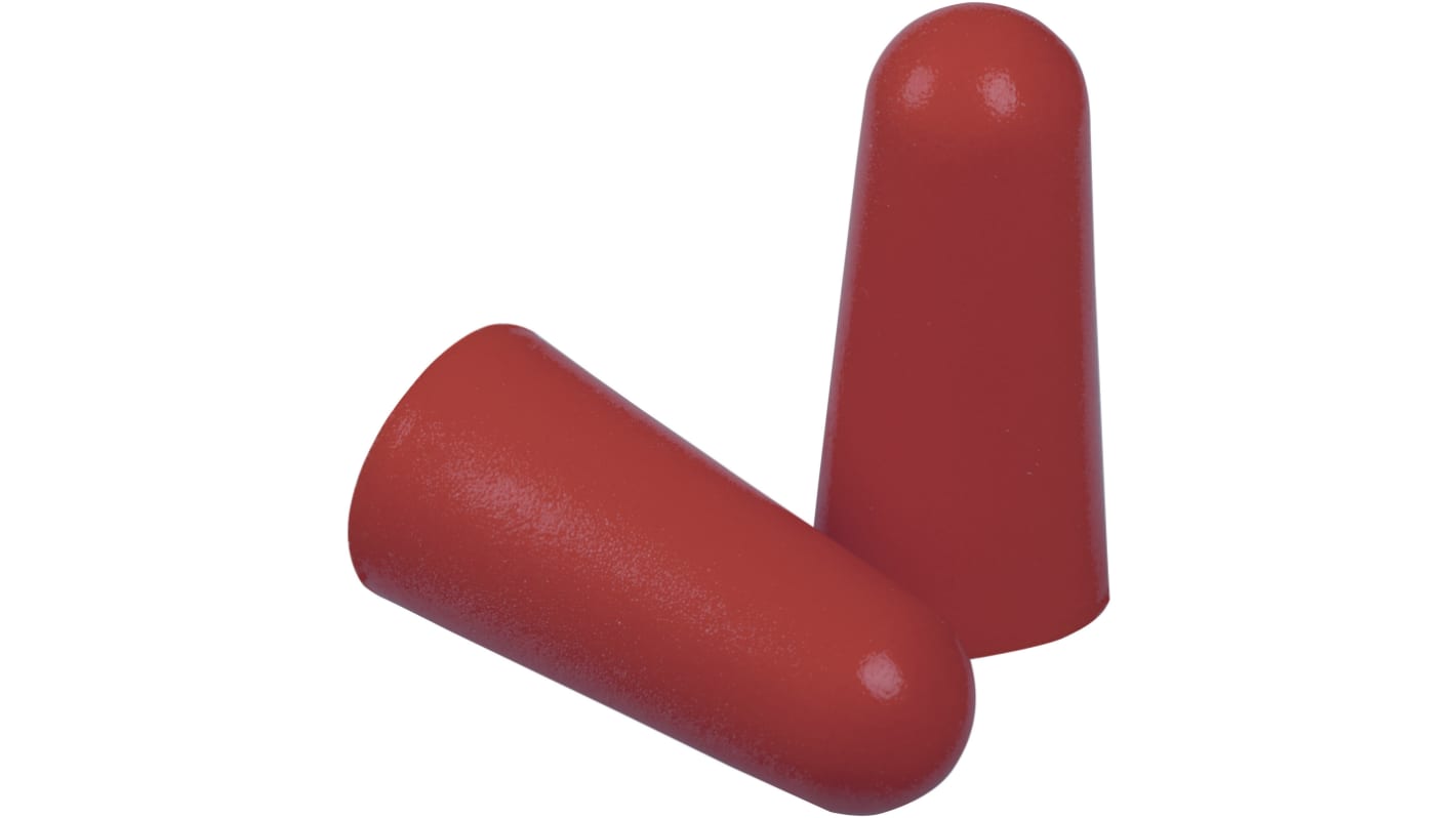 Delta Plus CONIC010 Series Red Disposable Unattached Ear Plugs, 36dB Rated, 10Pair Pairs