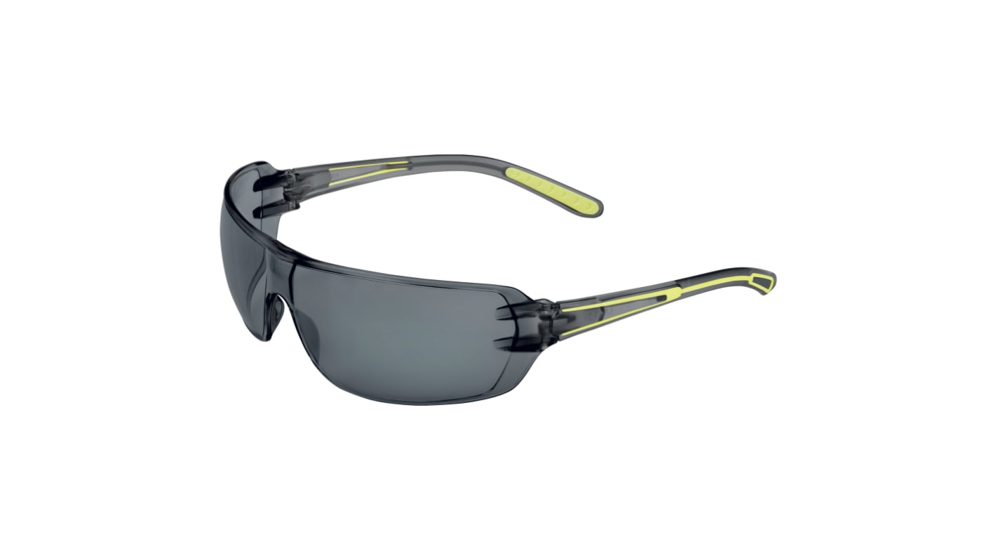 Delta Plus HELI Anti-Mist UV Safety Glasses, Smoke Polycarbonate Lens