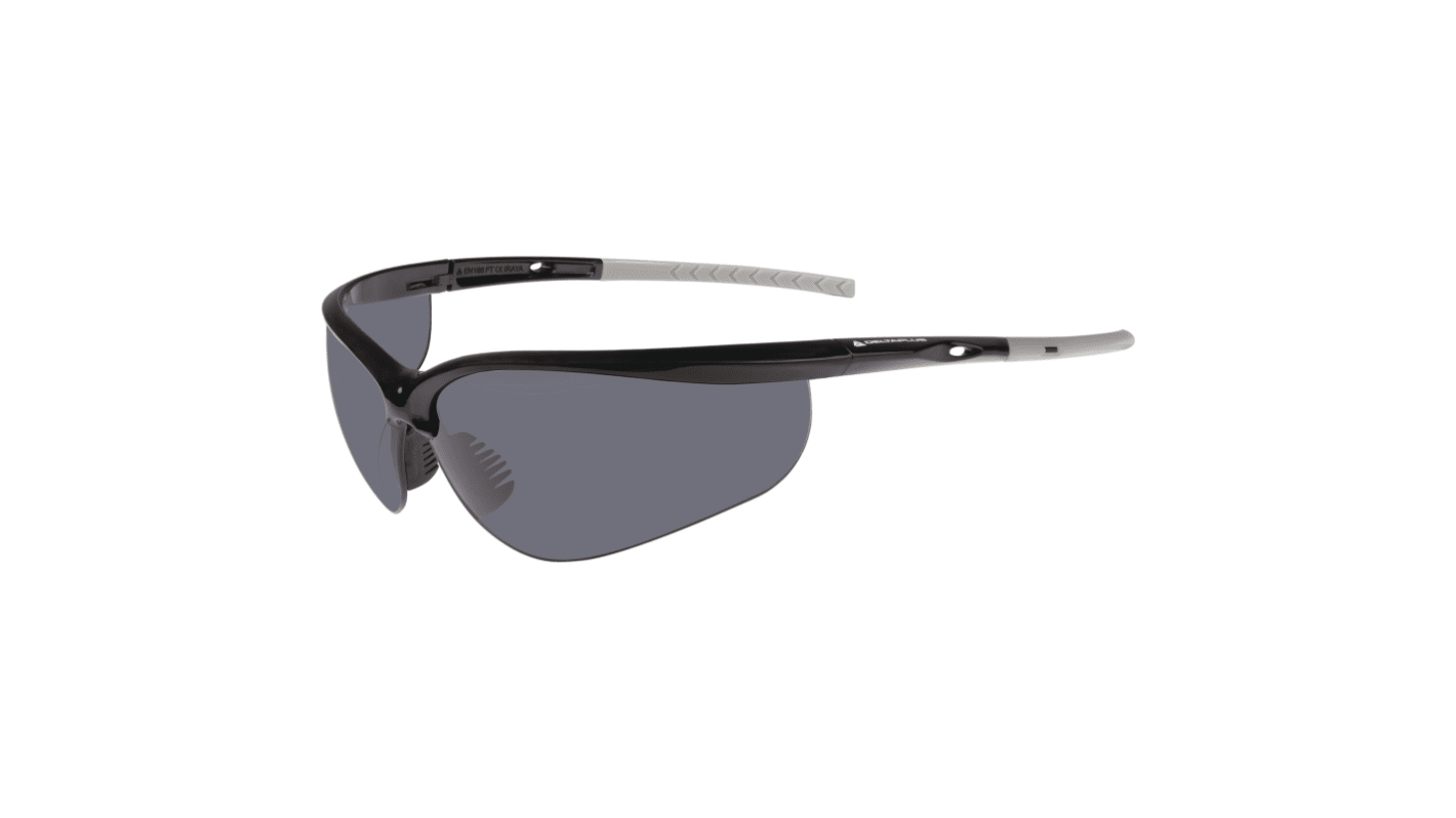 Delta Plus IRAYA Anti-Mist UV Safety Glasses, Smoke Polycarbonate Lens