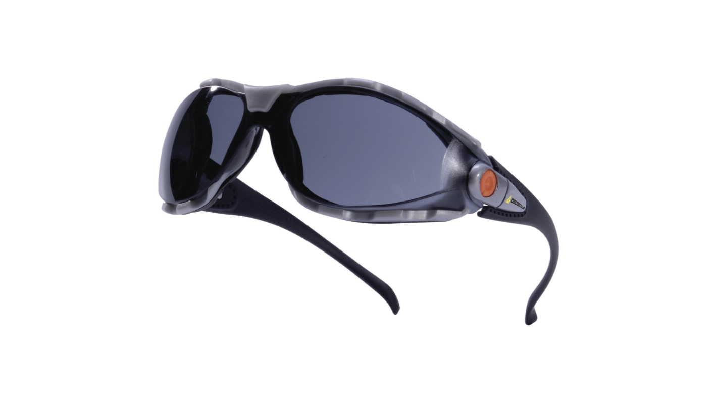 Lunettes de protection Delta Plus PACAY Fumée Polycarbonate antibuée, protection UV 400