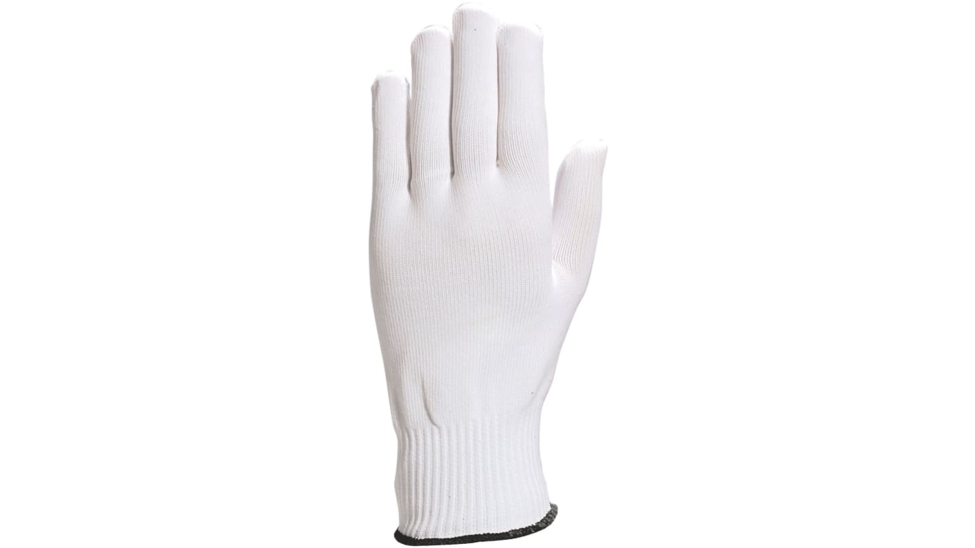 Delta Plus PM159 White Polyamide Abrasion Resistant, Cut Resistant, Tear Resistant Work Gloves, Size 7