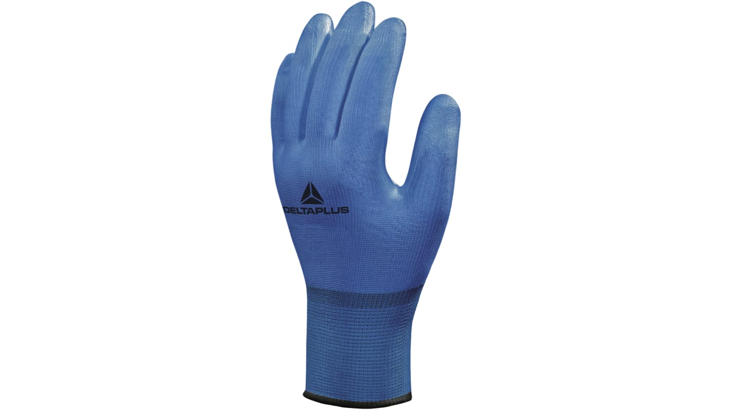 Delta Plus VENICUT10 Blue Polyamide Food Industry Work Gloves, Size 8, Medium, Polyurethane Coating