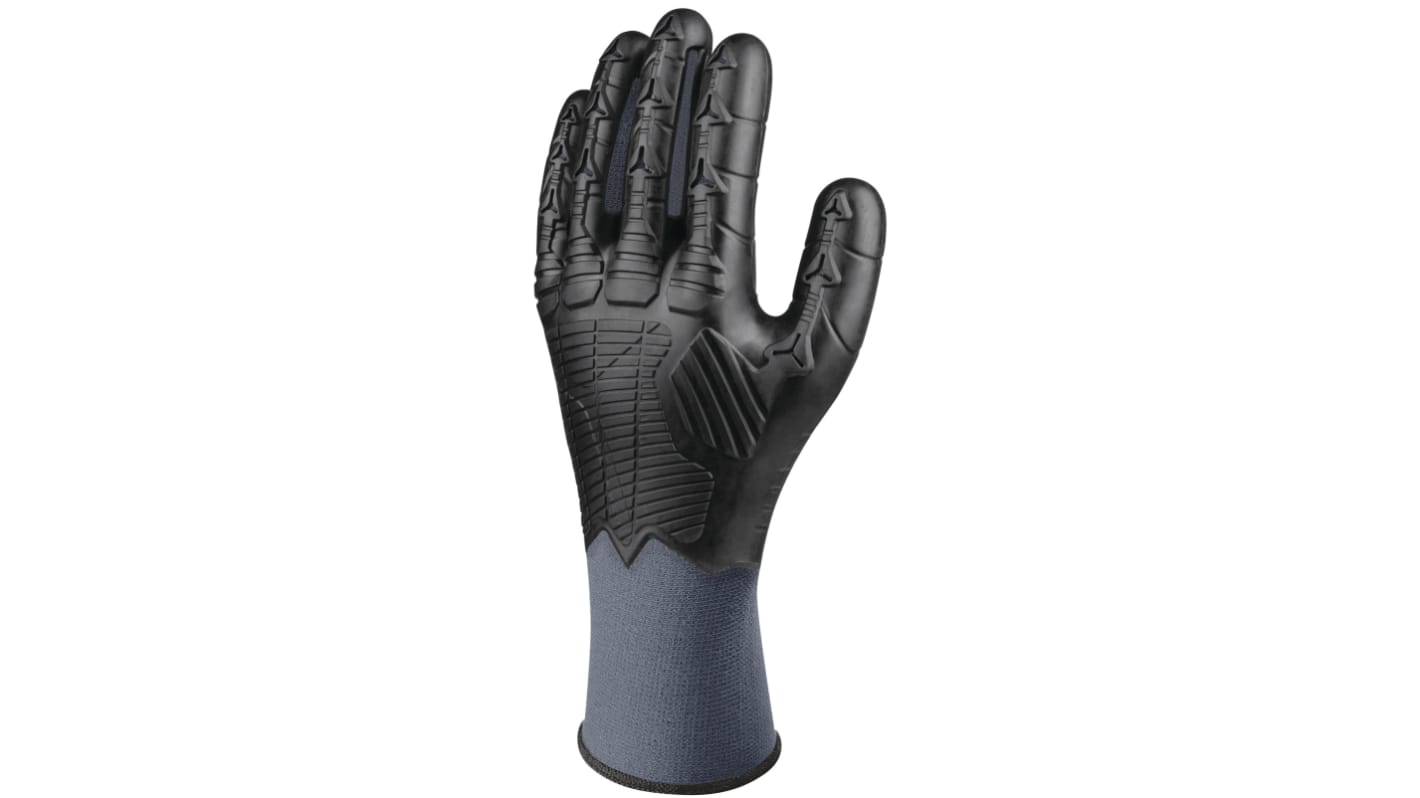Delta Plus EOS FLEX VV920 Black Polyester Abrasion Resistant, Cut Resistant, Tear Resistant Work Gloves, Size 9