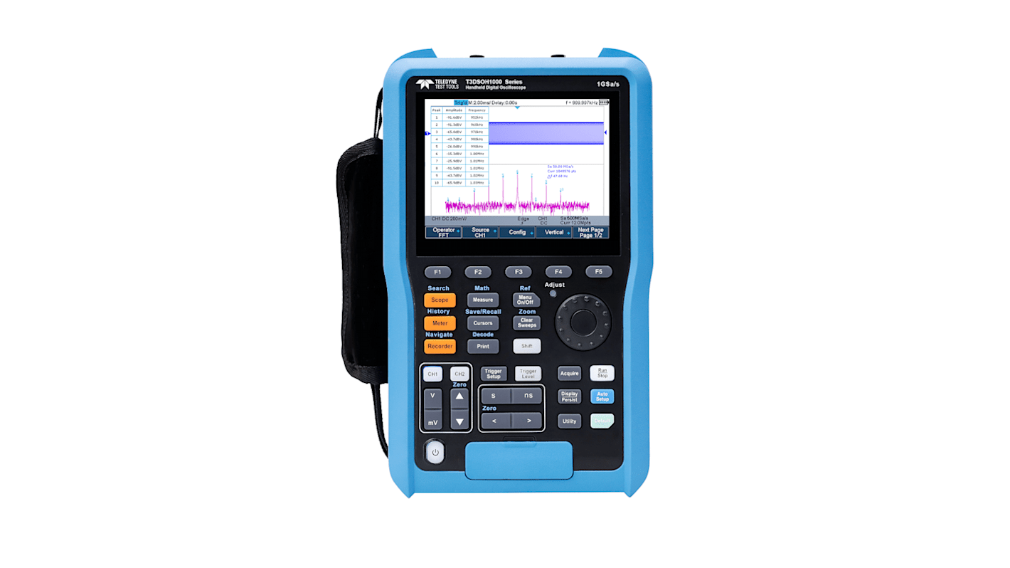 Teledyne LeCroy T3DSOH Series Digital Handheld Oscilloscope, 2 Analogue Channels, 100MHz - UKAS Calibrated