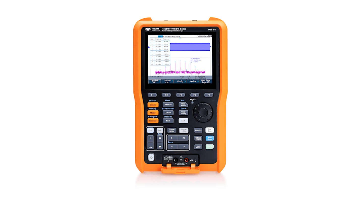 Oscilloscopio Palmare Teledyne LeCroy, 2 ch. analogici, 100MHz, Cert. ISO