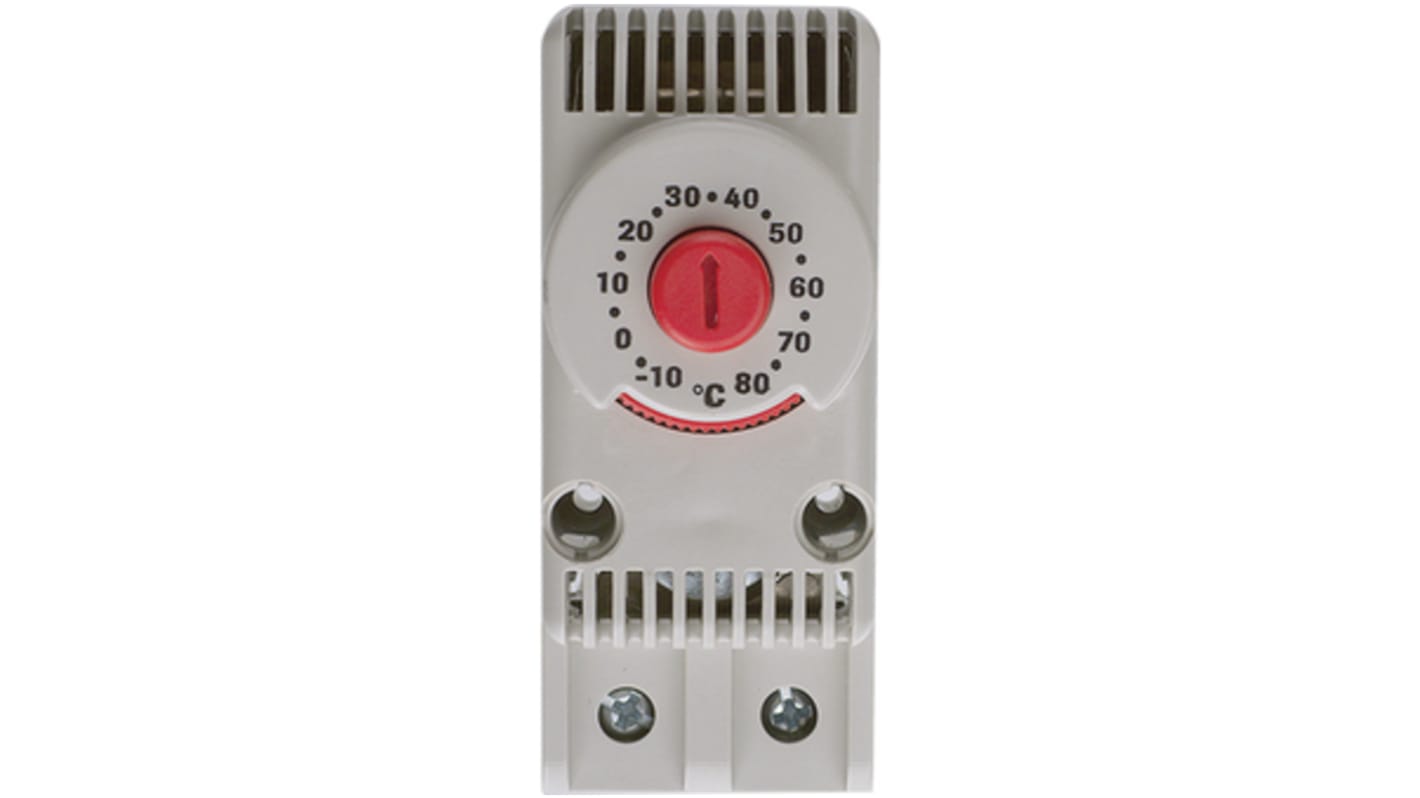 Fandis TRT NC Thermostats, 15A, 250 V, -10 → +80 °C