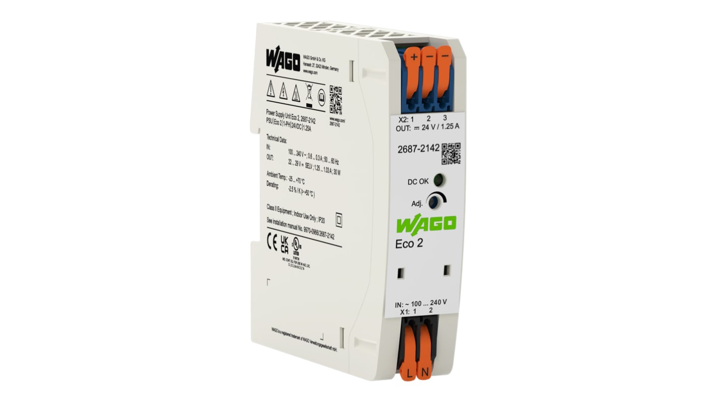 Wago 90 → 264V Input DIN Rail Uninterruptible Power Supply